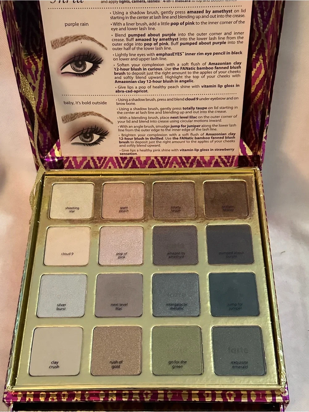 Tarte The Big Thrill Color Collection Holiday Palette 16 Eyeshadows 4 Blushes